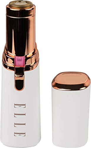Elle Painless Hair Remover  Builtin LED Light, Removes Lip, Chin, and Cheek Hair, Suitable for All Skin Types (White)