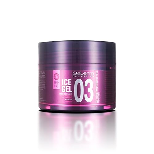 SALERM  Hair Styling Gel  Ice Gel 03200 ml  Strong Hold  Wet Look Gel  Hair Hold and Hydration  With Arginine  Strengthens Hair Fiber