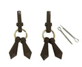 AJ Tack Antique Brown Jingle Bobs with Cotter Pins Set