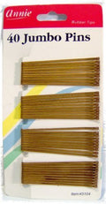 annie jumbo bob hair pins 40 counts roller pin Brown roller pins