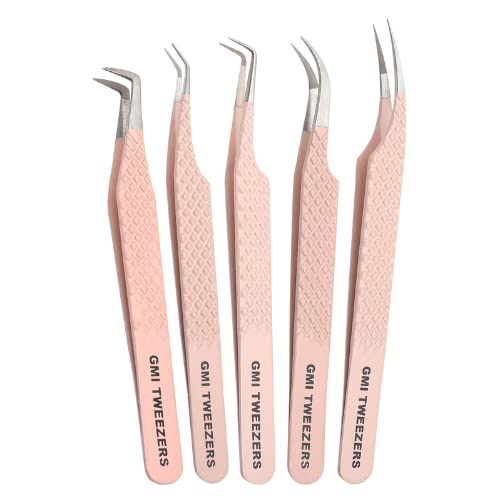 Fiber Tip Lash Tweezers For Eyelash Extension Tweezers Professional