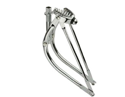20in Chrome Bent Spring Steel Forks, Threaded