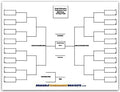 32 Team Erasable Blind Draw Single Elimination Tournament Bracket Chart + Erasable Pen