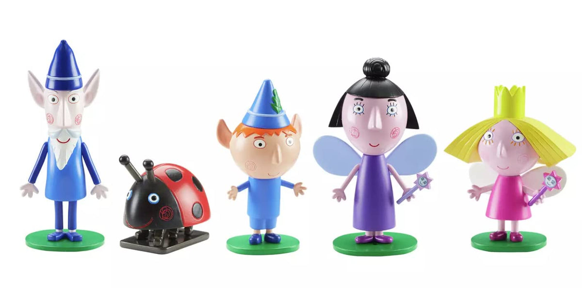 Ben & Holly Collectable 5 Figure Pack, Ben and Hollys little kingdom, wise old elf, nanny plum, imaginative play