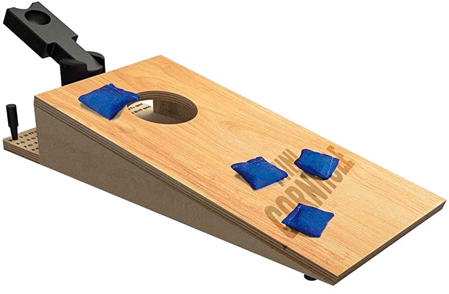 Buffalo Games  Tabletop Mini Cornhole  Dexterity Skill Game  Toss Across  Competative Two Player  On The Go Game  Ages 8 and Up