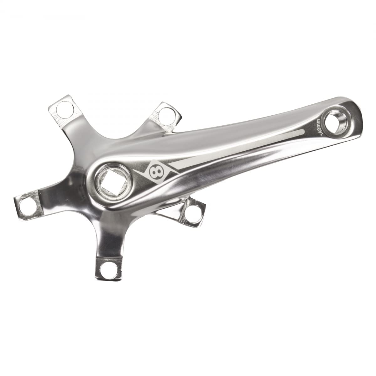 Origin8 Alloy Crank Arm Set (110 BCD), 150mm, Silver