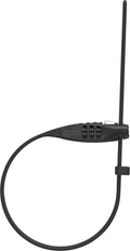 ABUS Combiflex TravelGuard Cable Lock  Lock for securing Helmets, prams, skis and Luggage  75 cm Cable Length  with Number Code  Black