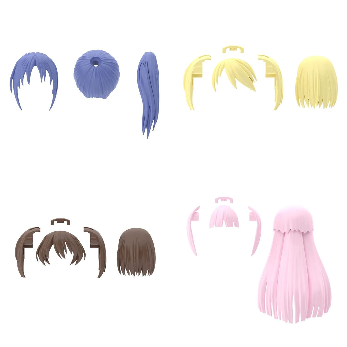 Bandai Hobby  Maquette 30 Minutes Sisters  Hair Style Parts Vol.6 All 4 Types  4573102642233