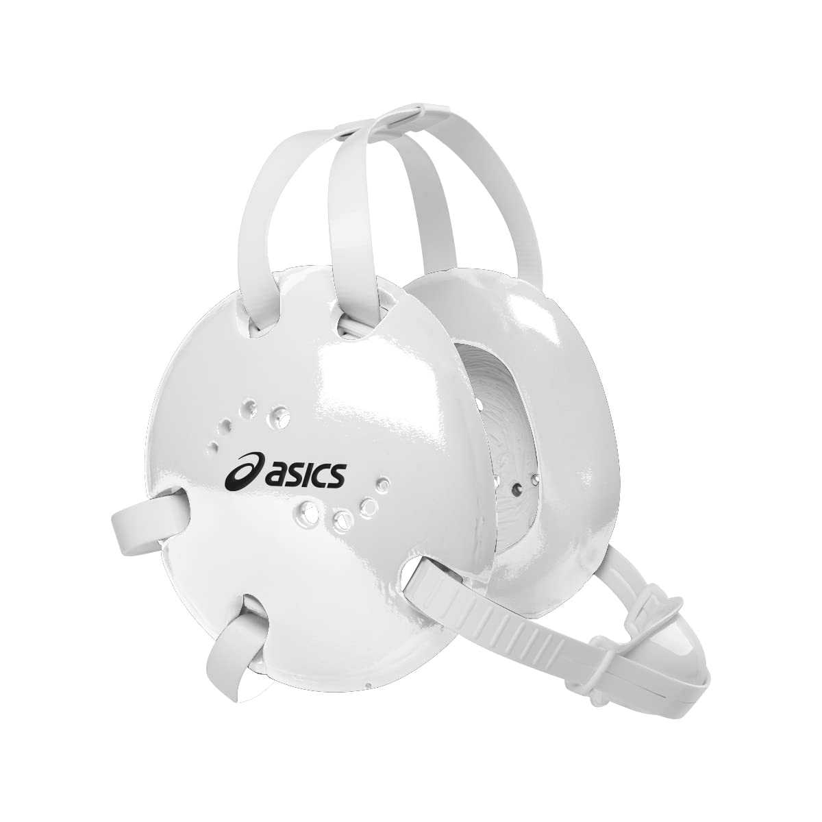 ASICS Snap Down Earguard, White, One Size
