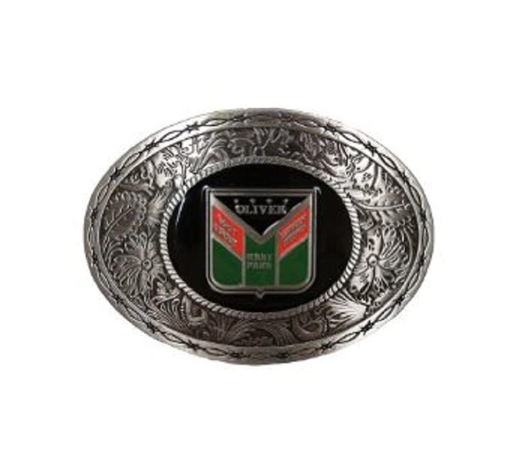 Oliver Western Style Silver Belt Buckle with Logo