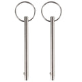 2 Pack Quick Release Pin, Diameter 0.197inch(5mm), Total Length 3inch(76mm), Effective Length 2.4inch(61mm), Full 316 Stainless Steel, Bimini Top Pin, Marine H
