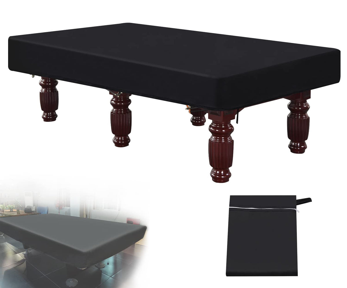 7/8/9 Foot Billiard Pool Table Cover, Waterproof&Tearproof Cover for Pool Table with Storage Bag, Indoor Outdoor All Season Sun Rain Snow Dust Protect