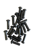 AJ Tack Black Rowel Pins  10 Pairs