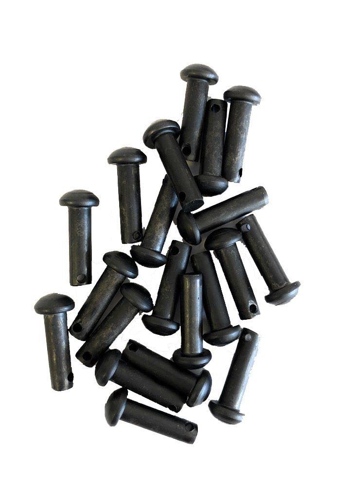AJ Tack Black Rowel Pins  10 Pairs