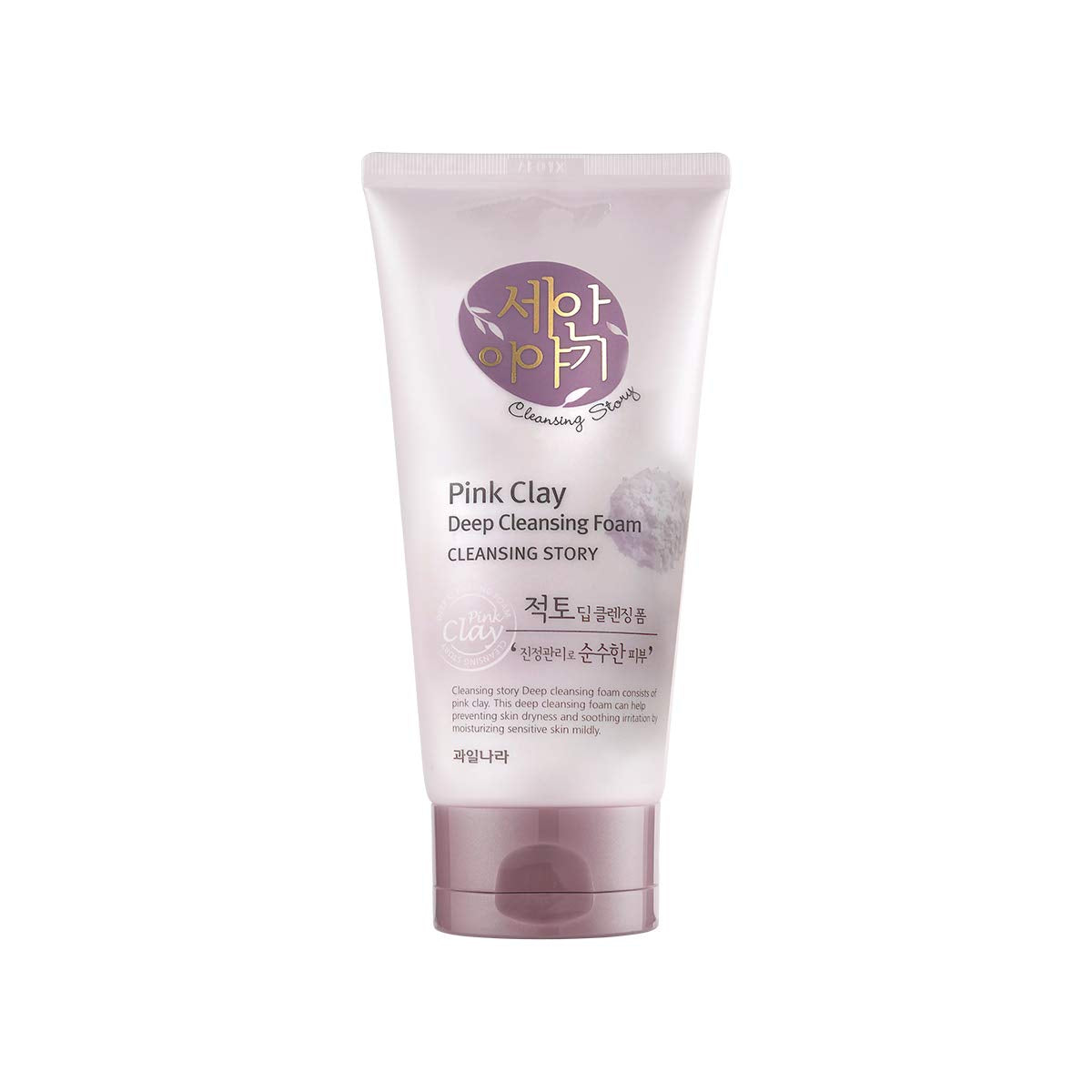 Kwailnara Cleansing Story Natural Facial Deep Foam Cleansing  Pink Clay