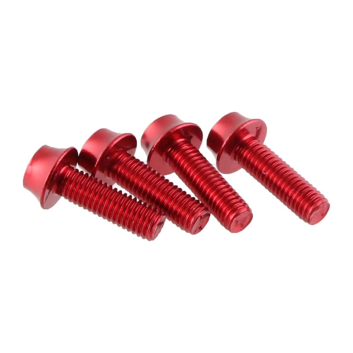 Wolf Tooth Precision Anodized Water Bottle Cage Bolts  4 Pcs. Red