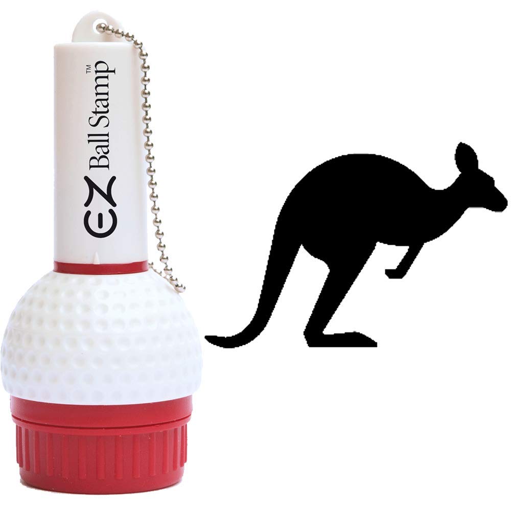 EZBallStamp Golf Ball Stamp Marker (Black Kangaroo)