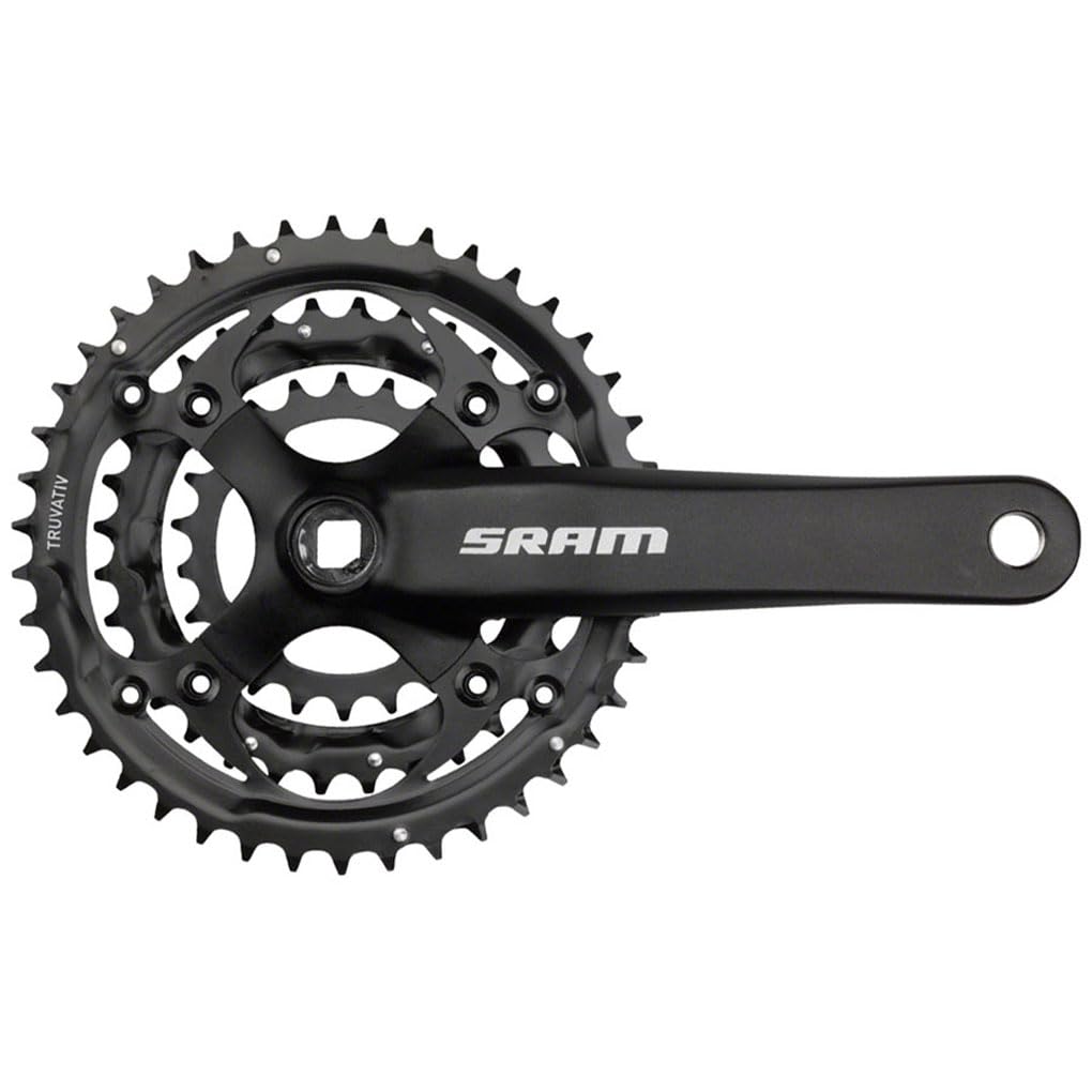 SRAM S600 Crankset  3 x 8speed, 175mm x 423222T, Square Taper, Black