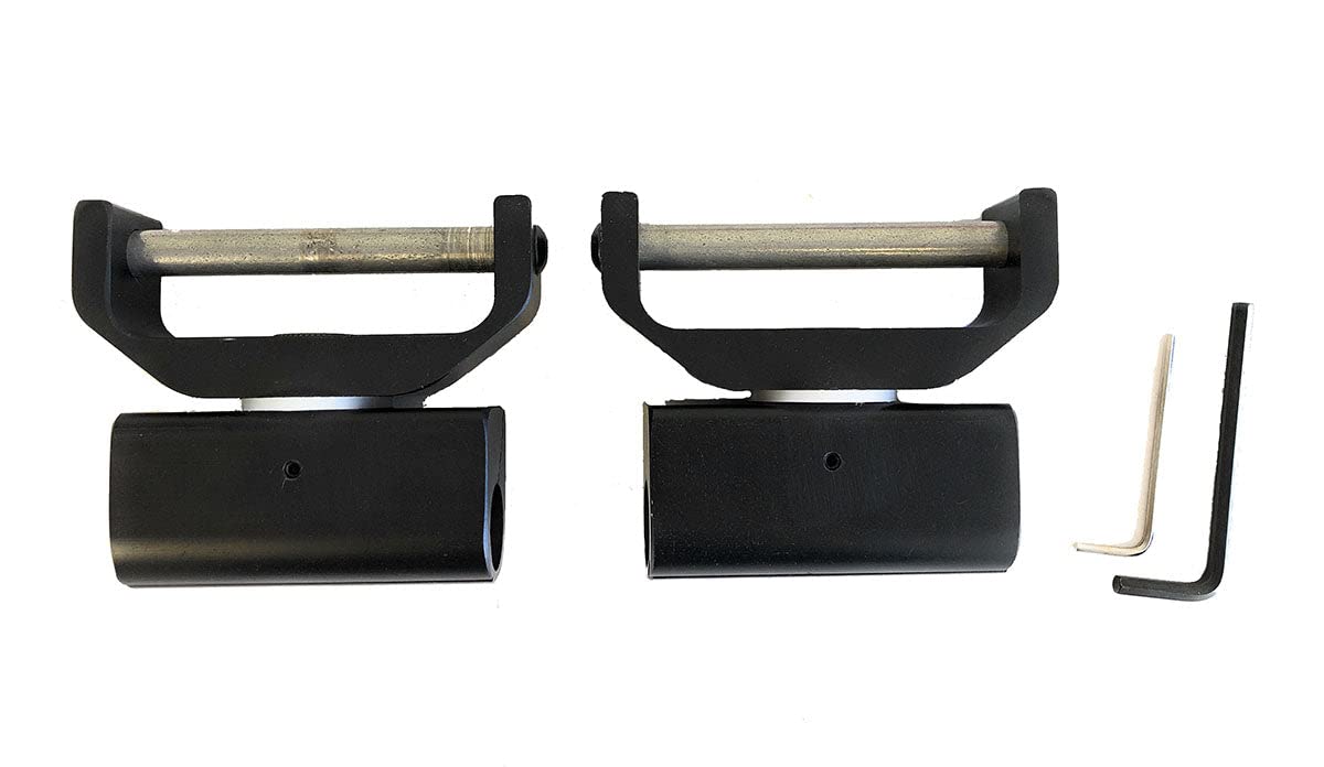 AJ Tack Swivel and Lock Stirrup Turner Black / 3inch