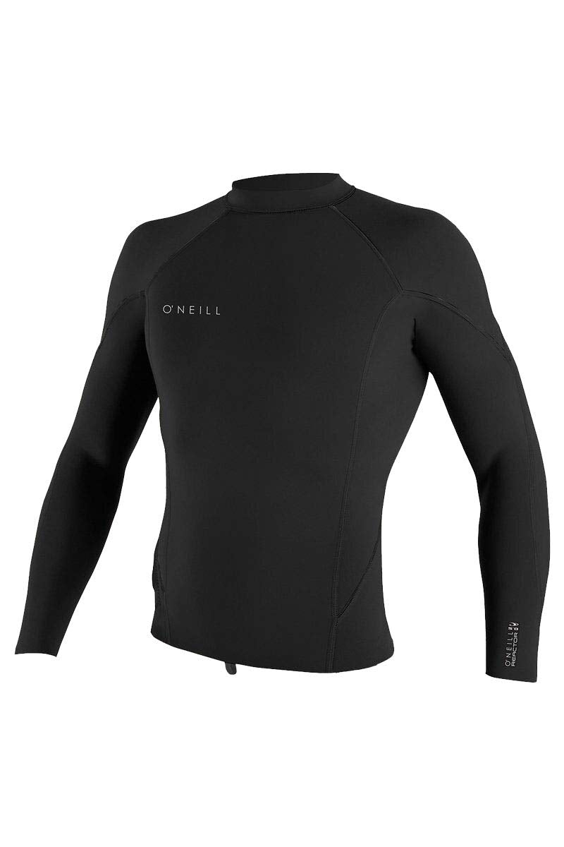 ONeill Mens Reactor2 1.5mm L/S Top Wetsuit  Black/Black/Black / Large