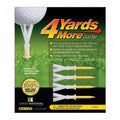 4 Yards More Golf Tee  2 3/4inch Standard (4 Yellow Tees)