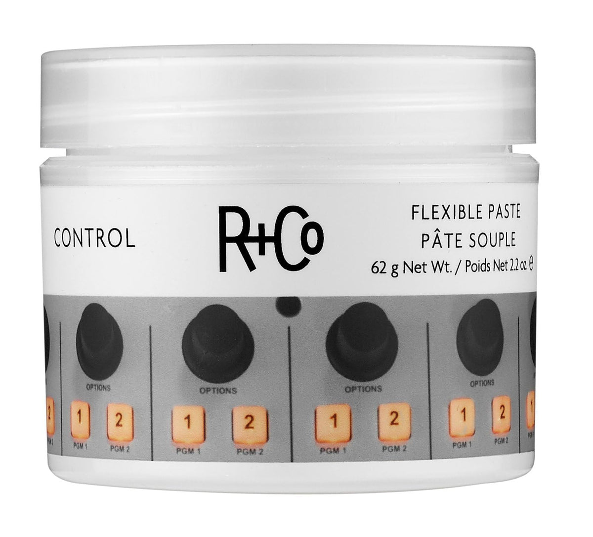 R+Co Control Flexible Paste | Strong, Buildable Hold | SemiMatte Finish | Never Stiff | 62 g / 2.2 oz