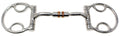 Professional Equine Horse 5inch Mouth Comfort Snaffle Gag Bit w/Copper Rollers 35625B