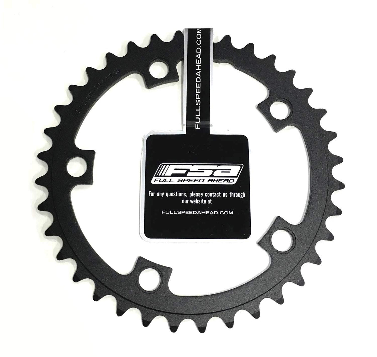 FSA Unisexs Stamped Road N10/11 110BCD ChainringBlack, 110 x 36t