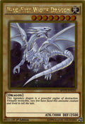YUGIOH!  BlueEyes White Dragon (MVP1ENG55)  The Dark Side of Dimensions Movie Pack Gold Edition  1st Edition  Gold Rare