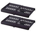 LockerMate AdjustAShelf Locker Shelf, Extends to Fit Your Locker, Easy to Use, Perfect for School, Office, Gym, Black, 2Pack