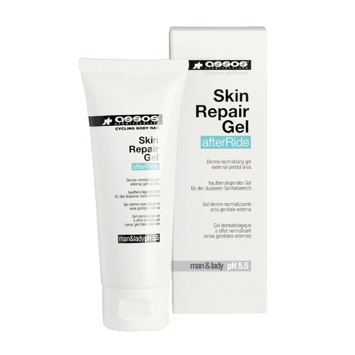 Assos Skin Repair Gel  Natural Body Moisturizer for Normal Skin, 2.55 fl oz