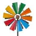 Stargarden Wind Spinners Outdoor, 13.4 Inch Kinetic Pinwheels, Colorful Metal Garden Spinners Double Windmill for Yard, Lawn, Patio