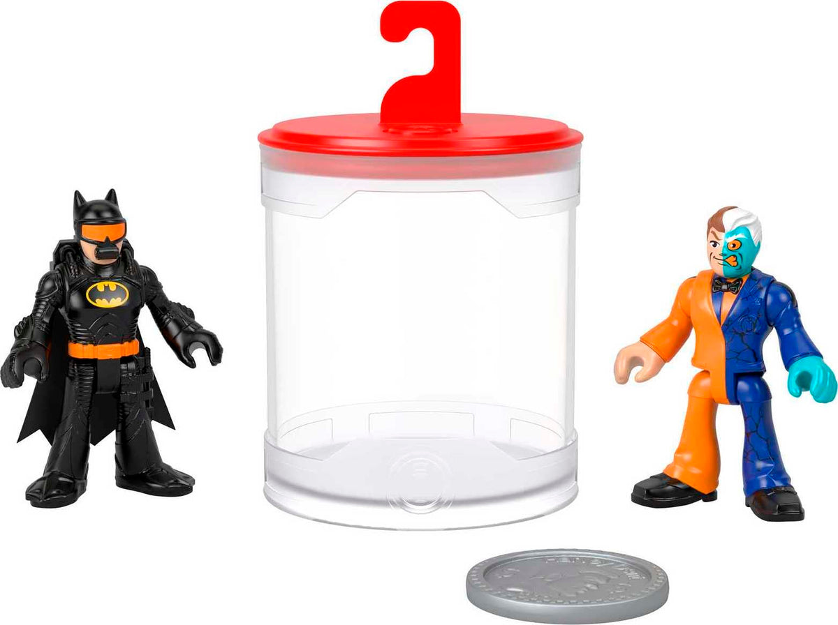 FisherPrice Imaginext DC Super Friends Batman Toys, Color Changers Figure Set, Batman & TwoFace for Preschool Kids Ages 3+ Years