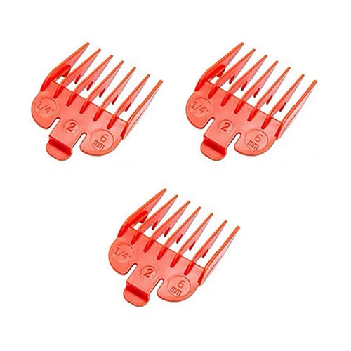 (3 Pack) (1/4inch) Professional Hair Clipper Guards No.2 Cutting Guides Compatible with Most Wahl Clipper