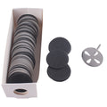 MZCMSL 100pcs Sanding Paper Discs with Metal Nail Drill Bit,25mm Pedicure Sanding Disc Bit for Manicure Pedicure,#240 Grit(Fine)