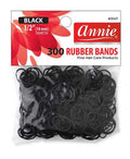 Annie 300 Rubber Bands Small One Size 1/2 Black