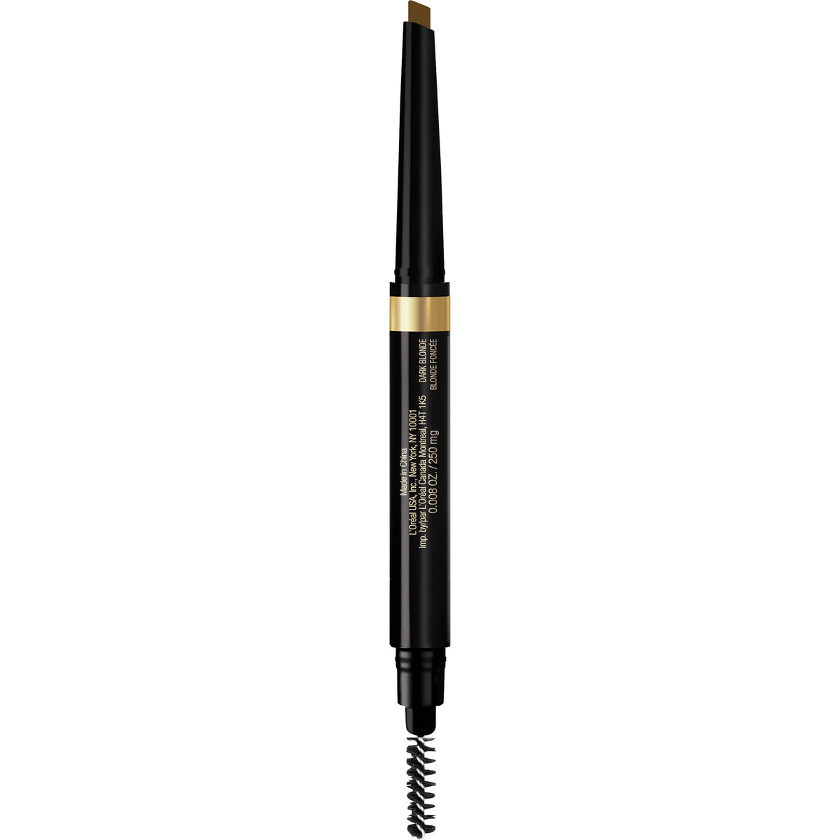 LOreal Paris Brow Stylist Shape & Fill Mechanical Eye Brow Makeup Pencil, Dark Blonde, 0.008 oz.