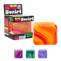 Schylling NeeDoh Nice Cube Swirl  Sensory Toy with a Super Solid Squish  Unique, Swirling Color Blend  Ages 3 and Up  Color May Vary; One Cube Per