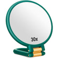 Sifolo 30x Magnifying Mirror, Travel Hand Mirrors with Handle  Double Side Handheld Mirror with 1X 30X Magnification & Adjustable Handle/Stand, Hand 