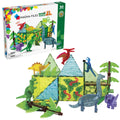 MAGNATILES Dino World XL 50Piece Magnetic Construction Set, The ORIGINAL Magnetic Building Brand