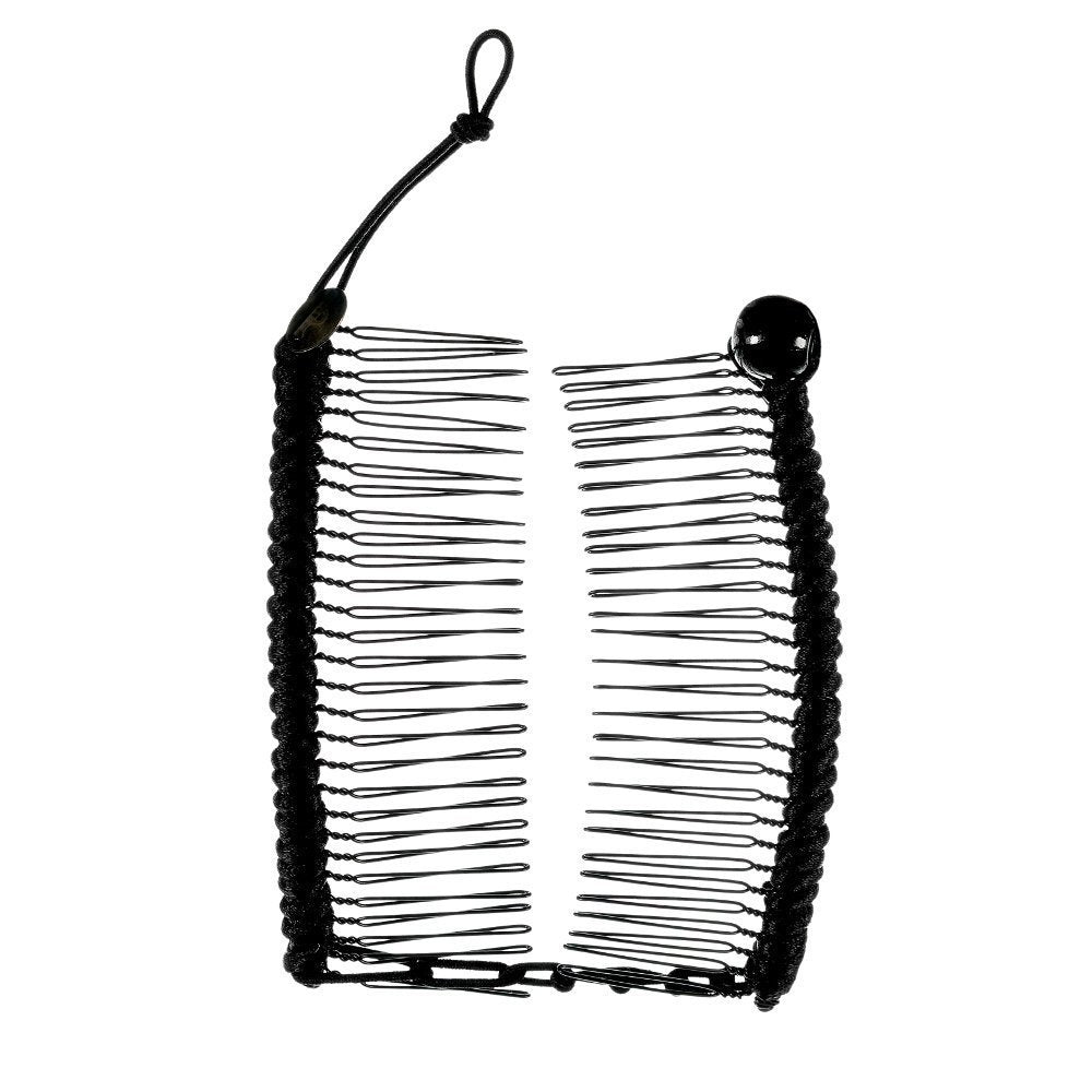 HairZing Clip | Medium Stretchy Banana Hair Clips for Women  Snug Comb Clips for Thick, Thin and Curly Hair  Comfortable Hold All Day