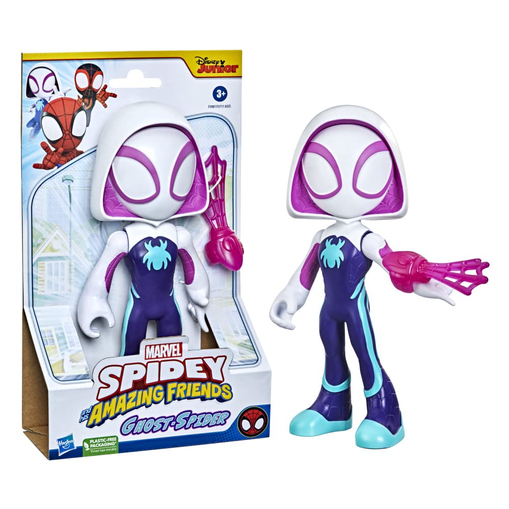 My Little Pony Hasbro Marvel Spidey and His Amazing Friends Supersized GhostSpider Action Figure, Preschool Super Hero Toy, Kids Ages 3 and Up, Multi