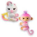 Fingerlings Interactive Baby Monkey and Unicorn  Pack of 2  Lulu & Harmony  70+ Sounds & Reactions, Heart Lights Up, Reacts to Touch (Ages 5+)