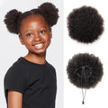 isheeny Large Afro Puff Drawstring Ponytail Puffs Natural Black 8 Inch Curly Drawstring Ponytail For Youth Girl Naturally Styled Hairpiece, Enhancing 