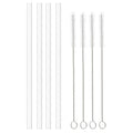 4Pack Replacement Straws for Hydro Flask Wide Mouth Bottle Hydroflask Straw Lid, 4 BPAFREE Straws and 4 Straw Cleaning Brushes