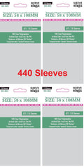 Sleeve Kings inchBetrayal at House Compatibleinch Sleeves 58 X 108 mm (4x110 Pack, 440 Sleeves)