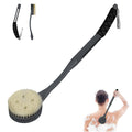 Back Brush Long Handle for Shower, 20.5 Bath Brush, Back Scrubber, Shower Body Brush with Curved Handle for Elderly Disabled, Limited Mobility, Fro