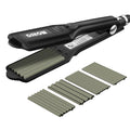 DSHOW Hair Crimper for Women Girls, Hair Straightener with 4 Interchangeable Titanium Ceramic Flat Crimping Iron Plates