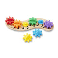 Melissa & Doug Rainbow Caterpillar Gear Toy With 6 Interchangeable Gears  For Toddlers And Babies