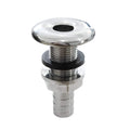 NRC&XRC Marine Stainless Steel Barbed Short Straight 1/2inch I.D. ThruHull with Nut& Custom Gasket for Boat,RSV